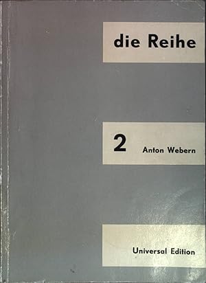 Imagen del vendedor de Die Reihe. Information ber serielle Musik. Anton Webern. a la venta por books4less (Versandantiquariat Petra Gros GmbH & Co. KG)