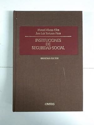 Image du vendeur pour Instituciones de Seguridad Social mis en vente par Libros Ambig