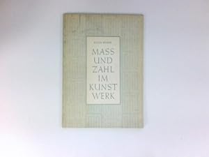 Bild des Verkufers fr Mass und Zahl im Kunstwerk. zum Verkauf von Antiquariat Buchhandel Daniel Viertel