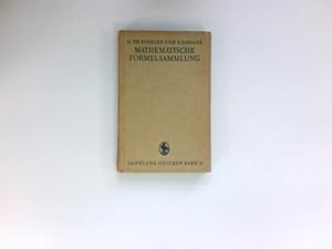 Seller image for Mathematische Formelsammlung : O. Th. Brklen / Sammlung Gschen ; Bd. 51. for sale by Antiquariat Buchhandel Daniel Viertel