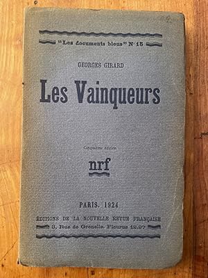 Seller image for Les vainqueurs for sale by Librairie des Possibles