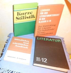 Konvolut Lehrbücher für den Deutschunterricht in der DDR: Kurze Stilistik + Mündlicher und schrif...