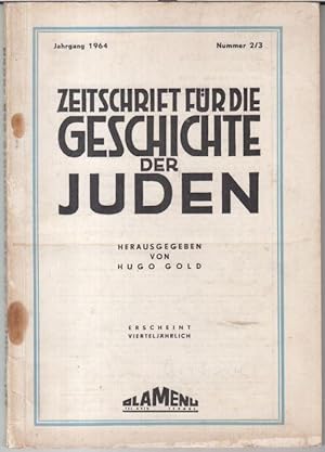 Seller image for Nummer 2/3, Jahrgang 1964: Zeitschrift fr die Geschichte der Juden in Deutschland. - Aus dem Inhalt: Joachim O. Ronall - Pogrom in Mesched / Paul J. Diamant: Ein Ochsenstreit. Wiener Erlebnisse eines Pressburger Juden im Jahre 1569 / Oskar Karbach: Die politischen Grundlagen des deutsch-sterreichischen Antisemitismus. for sale by Antiquariat Carl Wegner