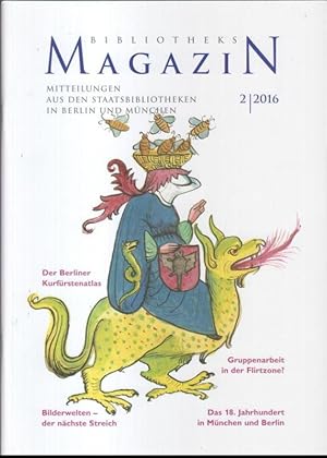 Seller image for Bibliotheksmagazin. 2 / 2016, 11. Jahrgang, 32. Ausgabe, Juni. - Mitteilungen aus den Staatsbibliotheken in Berlin und Mnchen. - Aus dem Inhalt: Veronika Giglberger - Musikhandschriften des 16. Jahrhunderts im neuen Digitalisierungsprojekt / Martina Rebmann: Der Wiener Autographenkenner Aloys Fuchs und die Berliner Musiksammlung im 19. Jahrhundert / Renate Stephan: Kaiser Kangxi und das rote Manifest 'Hongpiao' for sale by Antiquariat Carl Wegner