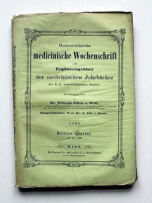 Oesterreichische medicinische Wochenschrift als Ergänzungsblatt der medicinischen Jahrbücher des ...