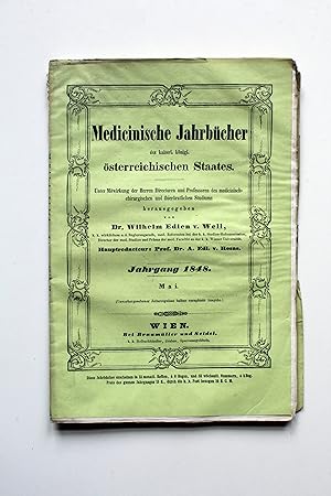 Seller image for Medicinische Jahrbcher des kaiserl. knigl. sterreichischen Staates. Jahrgang 1848 Mai. for sale by Versandantiquariat Hsl