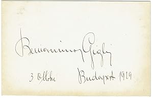 Imagen del vendedor de Eigenh. Albumblatt mit Unterschrift. a la venta por Kotte Autographs GmbH