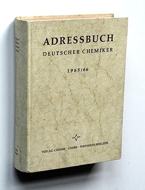 Adressbuch Deutscher Chemiker 1965/66