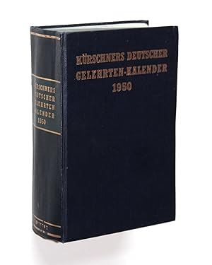 Kürschners deutscher Gelehrten-Kalender 1950.