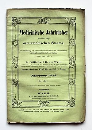 Medicinische Jahrbücher des kaiserl. königl. österreichischen Staates. Jahrgang 1848 October.