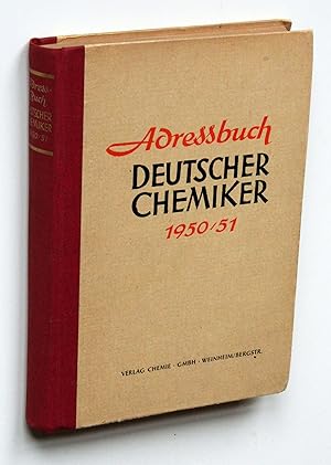 Adressbuch Deutscher Chemiker 1950/51