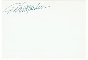 Seller image for Eigenh. Albumblatt mit Unterschrift. for sale by Kotte Autographs GmbH