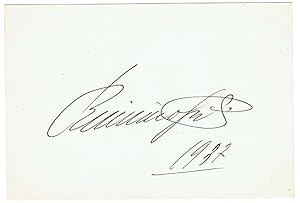 Imagen del vendedor de Eigenh. Albumblatt mit Unterschrift. a la venta por Kotte Autographs GmbH