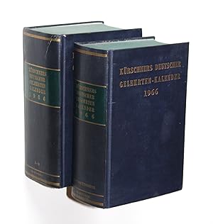 Kürschners Deutscher Gelehrten-Kalender 1966. 2 Bände.