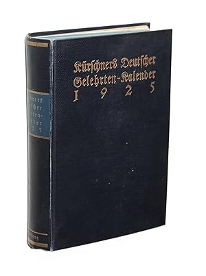 Kürschners Deutscher Gelehrten-Kalender 1925