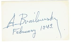 Imagen del vendedor de Albumblatt mit eigenhndiger Unterschrift. a la venta por Kotte Autographs GmbH