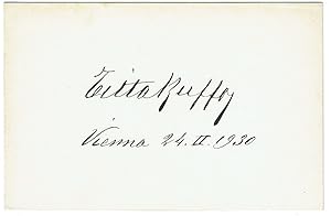 Imagen del vendedor de Albumblatt mit eigenh. Unterschrift. a la venta por Kotte Autographs GmbH