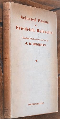 Seller image for Friedrich Holderlin Selected Poems for sale by Dodman Books