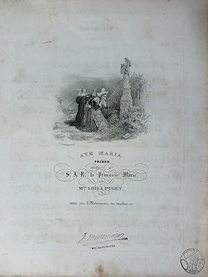 Ave Maria [Gesang u. Klavier]. Prière dédiée à S.A.R. la Princesse Marie.