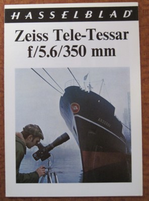 Seller image for HASSELBLAD Zeiss Tele-Tessar f/5.6/350 mm for sale by Reflection Publications