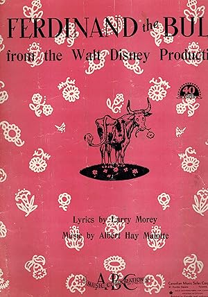 Ferdinand the Bull from the Walt Disney Production - Vintage Sheet Music
