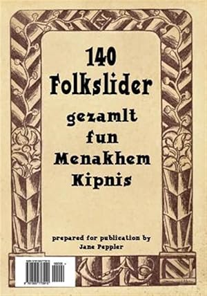 Seller image for 140 Folkslider -Language: yiddish for sale by GreatBookPrices