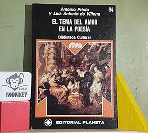 Imagen del vendedor de El tema del amor en la poesa a la venta por MONKEY LIBROS