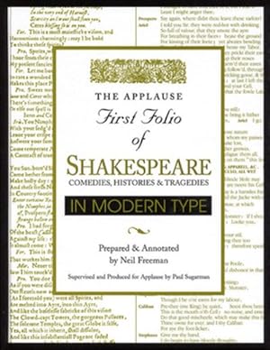 Seller image for Applause First Folio of Shakespeare in Modern Type for sale by GreatBookPrices