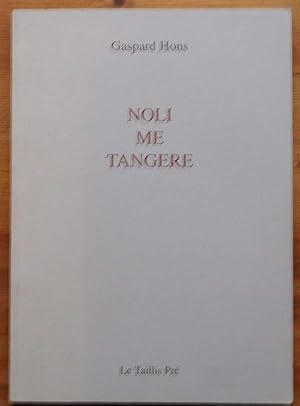 Imagen del vendedor de Noli me tangere a la venta por Aberbroc