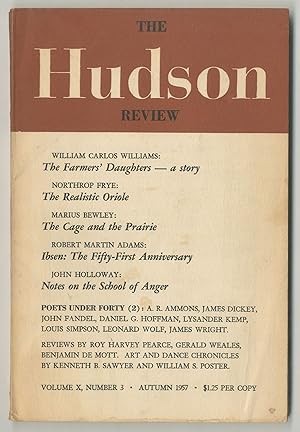 Bild des Verkufers fr The Hudson Review - Volume X, Number 3, Autumn 1957 zum Verkauf von Between the Covers-Rare Books, Inc. ABAA