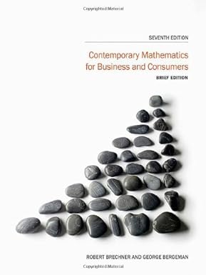 Immagine del venditore per Contemporary Mathematics for Business and Consumers, Brief Edition venduto da BombBooks