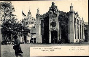 Ansichtskarte / Postkarte Düsseldorf am Rhein, Gewerbe und Industrieausstellung 1902,Halle Maschi...