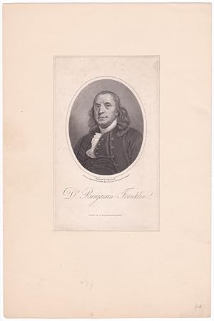 Dr. Benjamin Franklin. Engraved by J. Hopwood from an original Picture in the Possession of the l...
