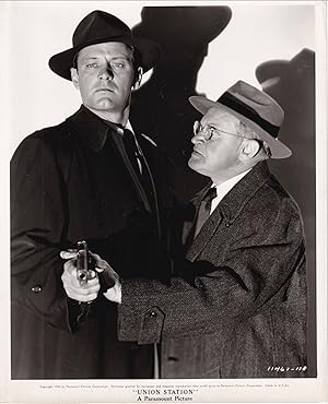 Bild des Verkufers fr Union Station (Original promotional photograph of William Holden and Barry Fitzgerald from the 1950 film) zum Verkauf von Royal Books, Inc., ABAA