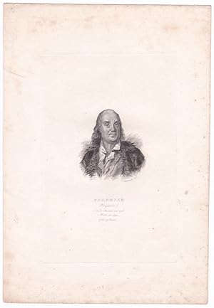 Franklin (Benjamin), Né à Boston en 1706. Mort en 1790