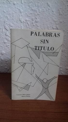 Imagen del vendedor de PALABRAS SIN TITULO a la venta por Librera Maldonado