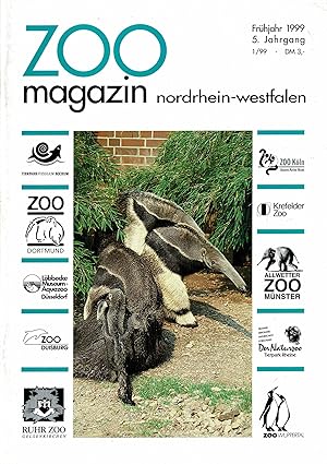 Bild des Verkufers fr ZOOmagazin NRW Frhjahr 1999 (Themen u.a.: 100 Jahre Klner Vogelhaus, Grnlndische Moschusochsen fr das EEP, Hutiacongas im Naturzoo Rheine) zum Verkauf von Schueling Buchkurier