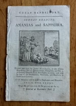 Ananias and Sapphira.