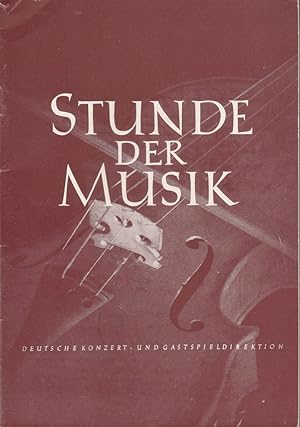 Immagine del venditore per Programmheft STUNDE DER MUSIK Konzertjahr 1954 / 55 September 1954 bis April 1955 venduto da Programmhefte24 Schauspiel und Musiktheater der letzten 150 Jahre