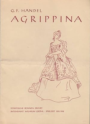 Imagen del vendedor de Programmheft Georg Friedrich Hndel AGRIPPINA Spielzeit 1951 / 1952 a la venta por Programmhefte24 Schauspiel und Musiktheater der letzten 150 Jahre