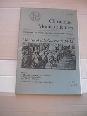 CHRONIQUES MONISTROLIENNES NUMERO 29