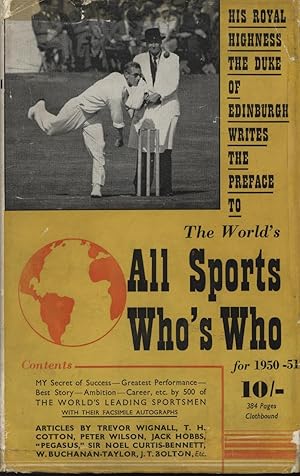 Seller image for THE WORLD'S ALL SPORTS WHO'S WHO FOR 1950 for sale by Sportspages