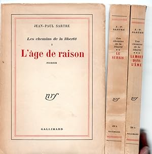 Seller image for Les chemins de la liberte. 3 vols set. for sale by Otia antiquariaat