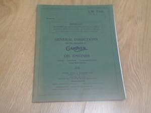 Institution Book No. 56 General Directions for the Operation of Gardiner Oil Engines Vertical Fou...