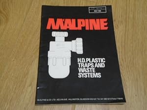 1985 Trade Catalogue: H. D. Plastic Traps and Waste Systems