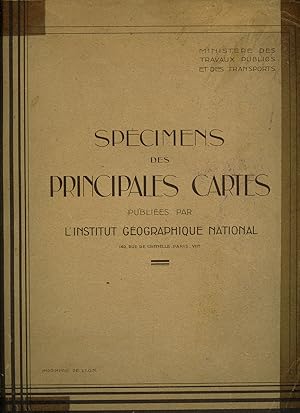 Seller image for Spcimens des Principales Cartes | Publie par L'Institut Gographique National (Specimens of Main Maps | Published by the National Geographic Institute) for sale by Little Stour Books PBFA Member