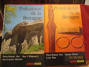 Immagine del venditore per Prhistoire de la Bretagne - Protohistoire de la Bretagne - 2 ouvrages venduto da PORCHEROT Gilles -SP.Rance