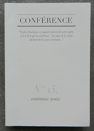 Conférence. N° 15, automne 2002.