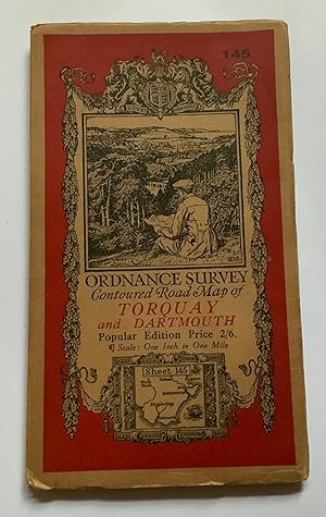 Imagen del vendedor de Ordnance Survey Contoured Road Map [One-inch Popular Edition], sheet 145, Torquay and Dartmouth. a la venta por Cornell Books Limited