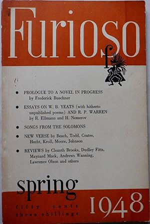 Bild des Verkufers fr Furioso-A Magazine of Verse. Vol. III No. 3. Spring 1948 zum Verkauf von Mare Booksellers ABAA, IOBA